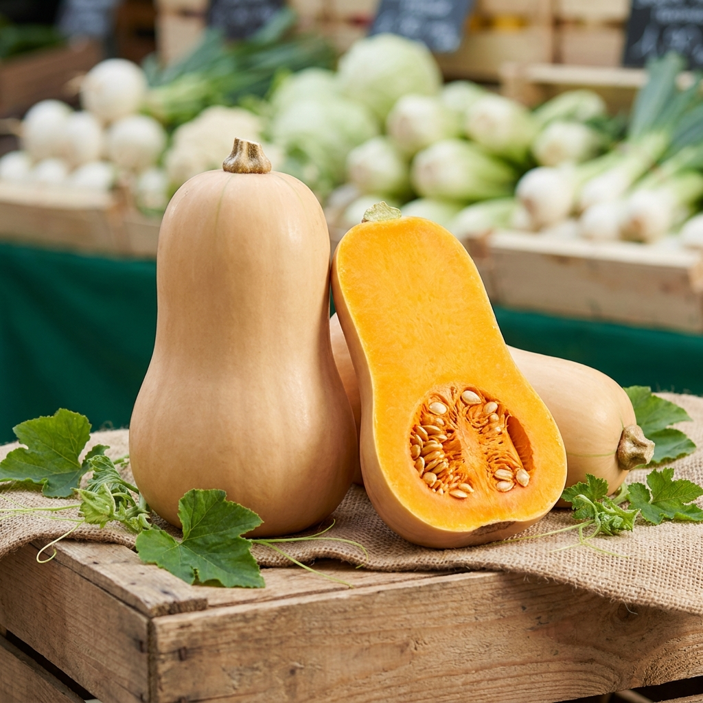 Butternut squash cross-section